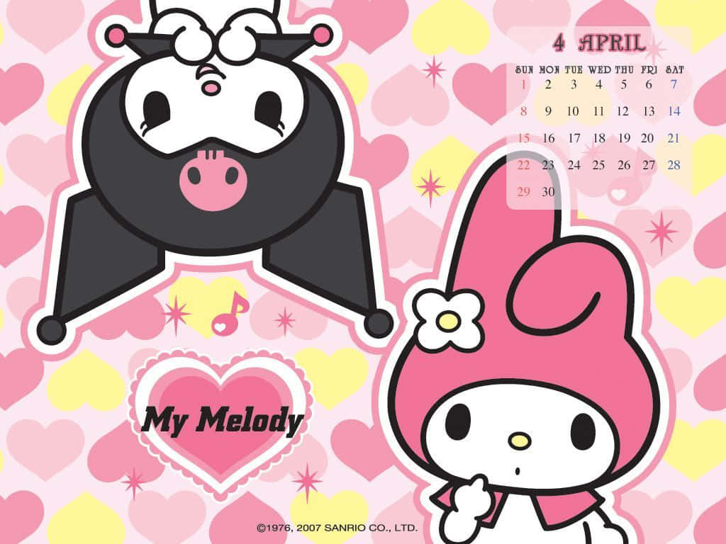 Get Ready For The Sweetest Work With My Melody Laptop! Background