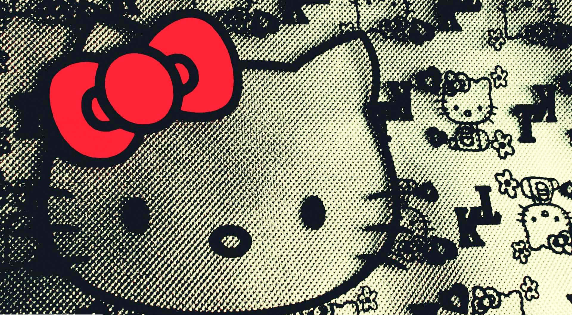 Get Ready For Work With A Hello Kitty Pc Background
