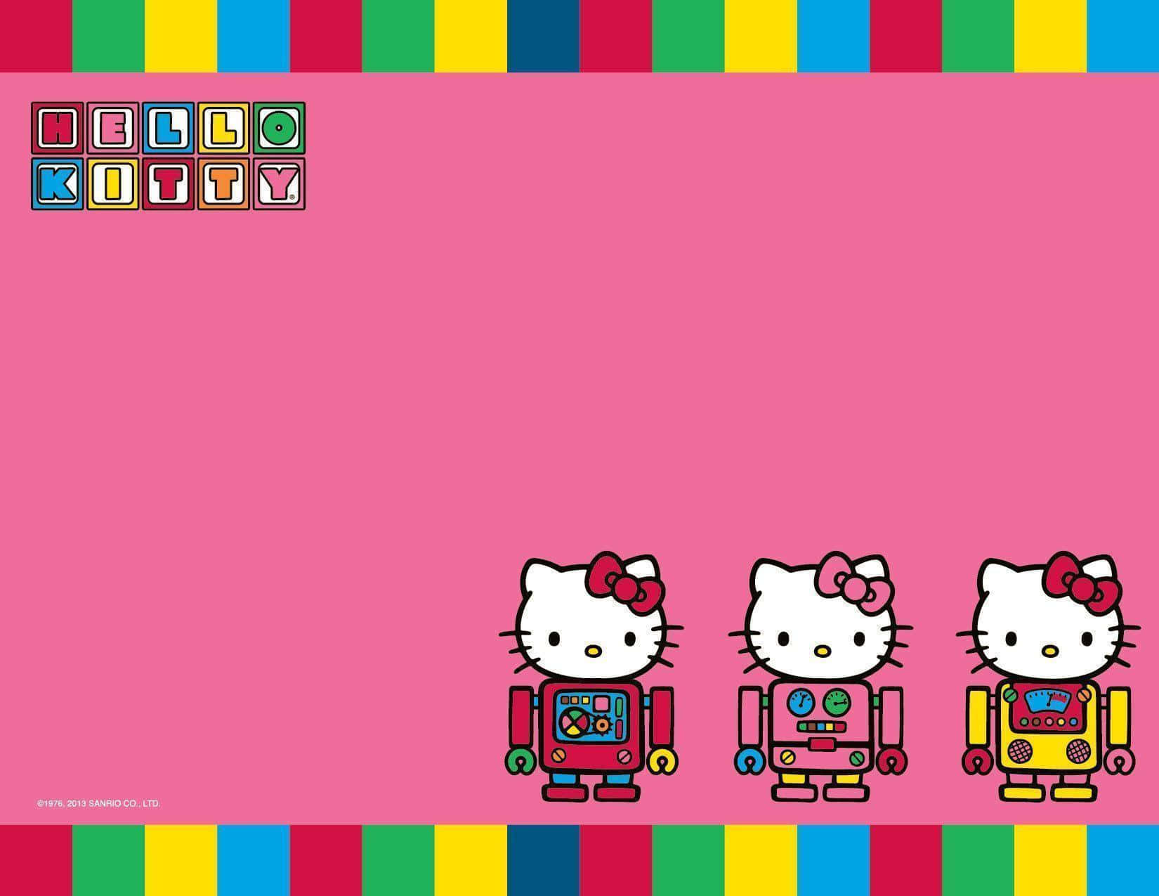 Get Ready For Work With Hello Kitty Pc Background