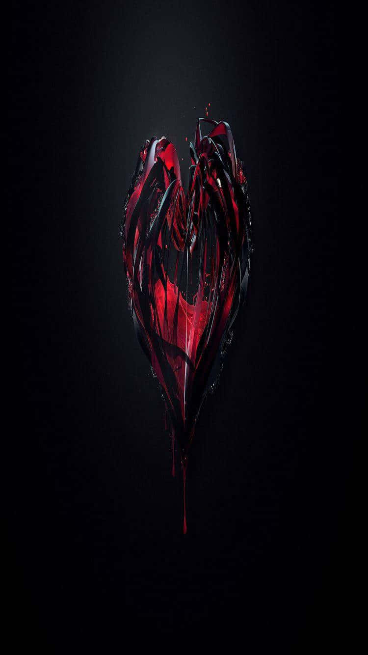 Get Ready To Be Wowed With This Sensational Black Red Iphone Background