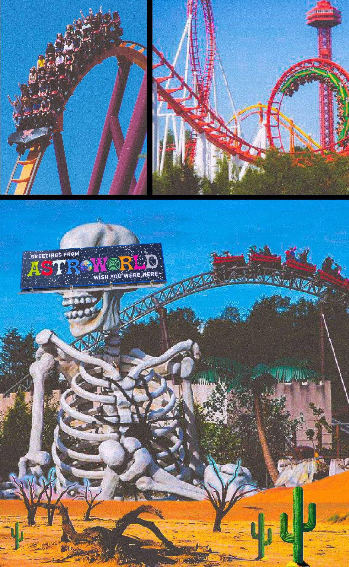 Get Ready To Blast Off To The Fun Of Astroworld On Your Iphone! Background