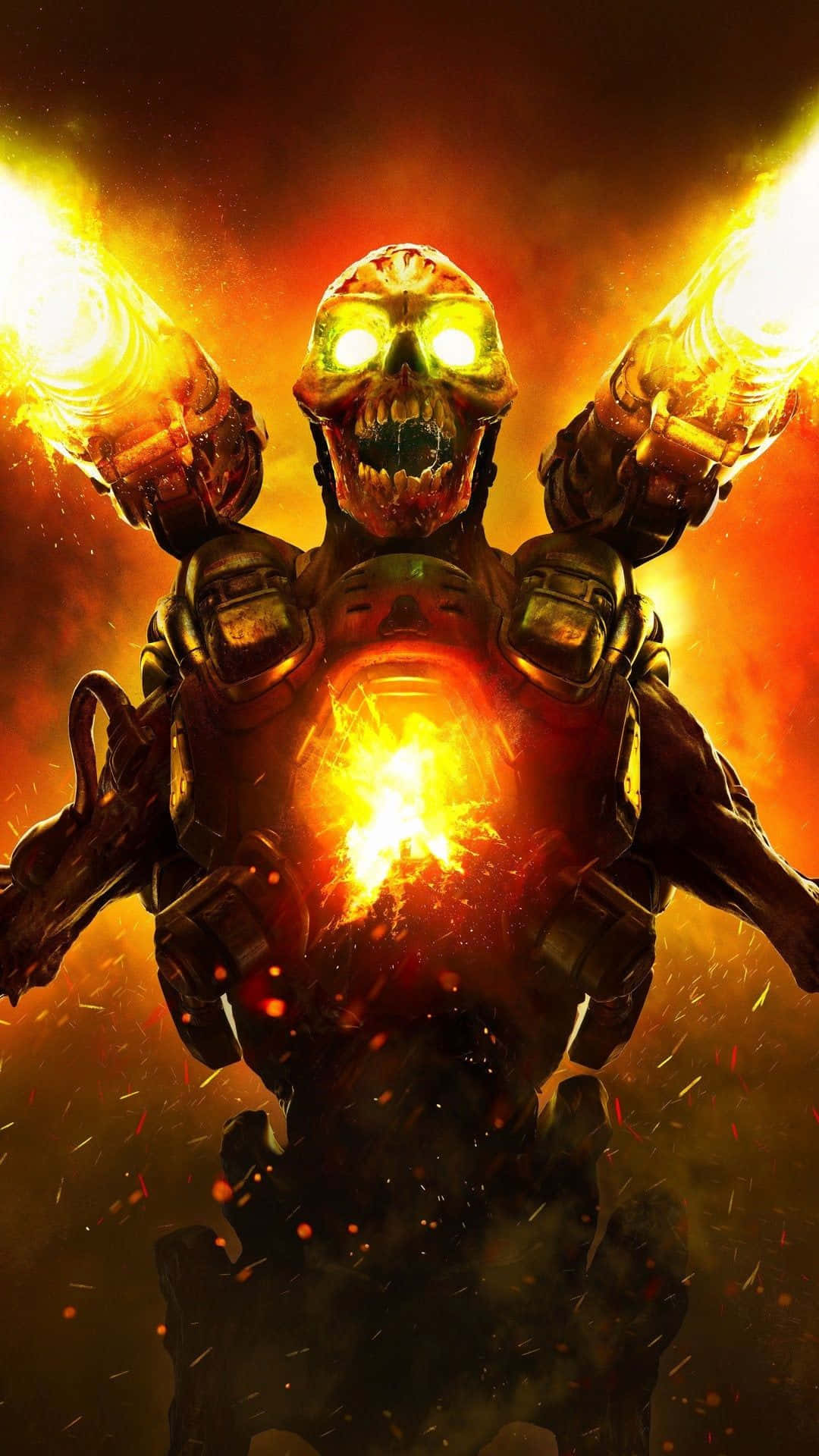 Get Ready To Blast Your Enemies With The Doom Iphone Background