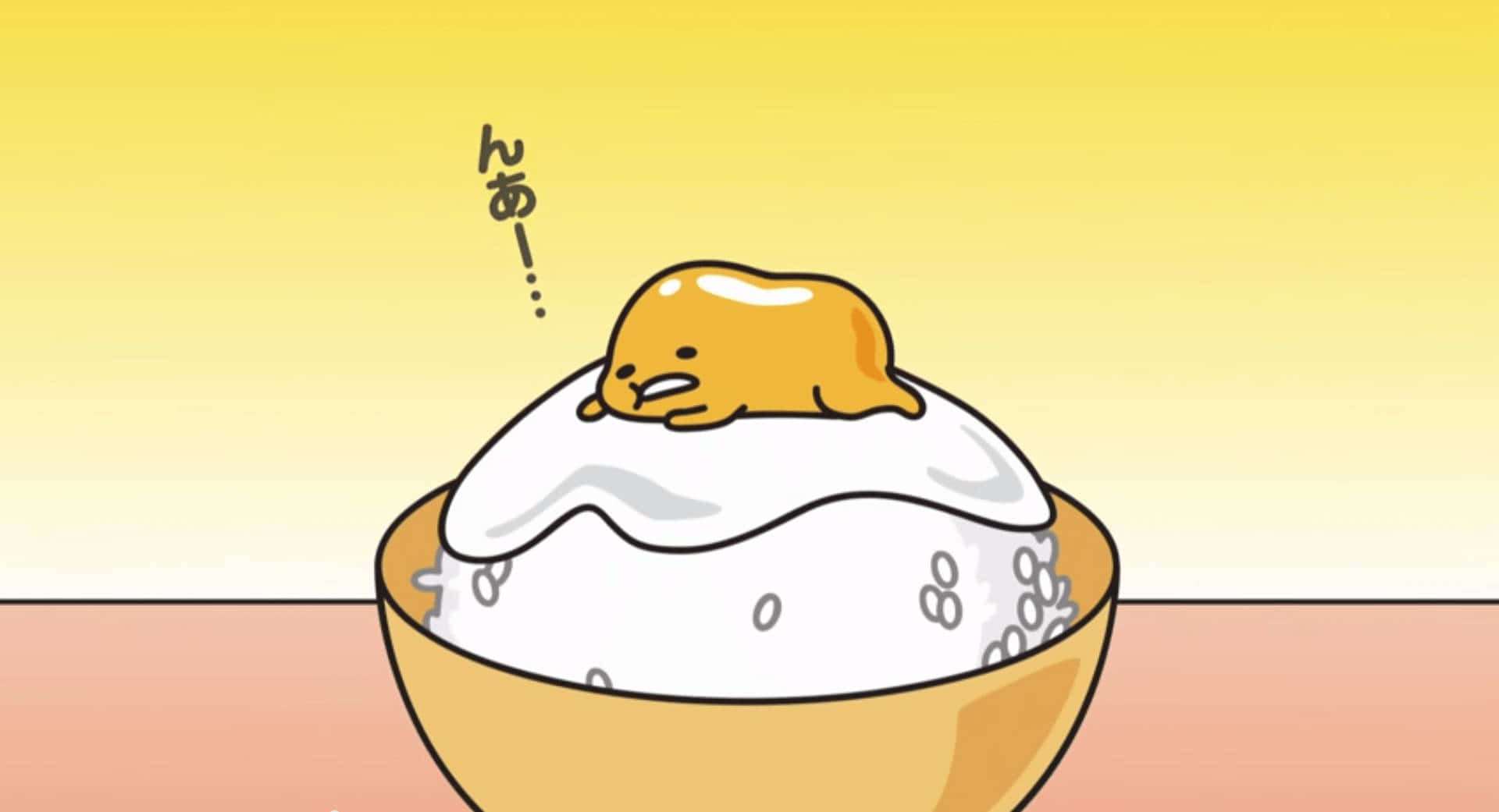 Get Ready To Boot Up Gudetama Computer Background