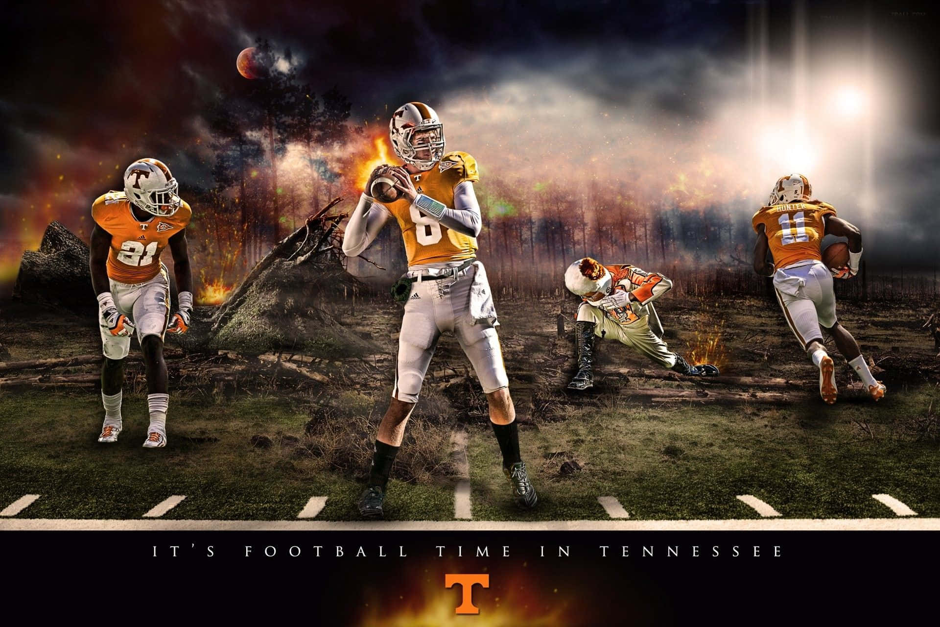 Get Ready To Cheer On The Tennessee Volunteers! Background