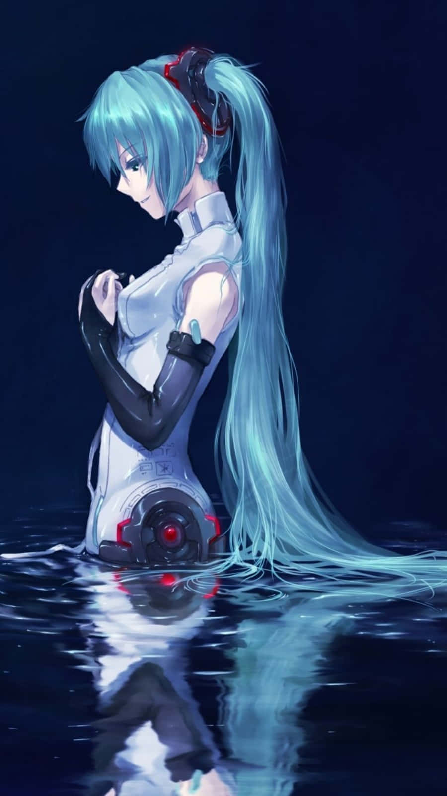 Get Ready To Connect With The World Around You – Hatsune Miku Phone Background