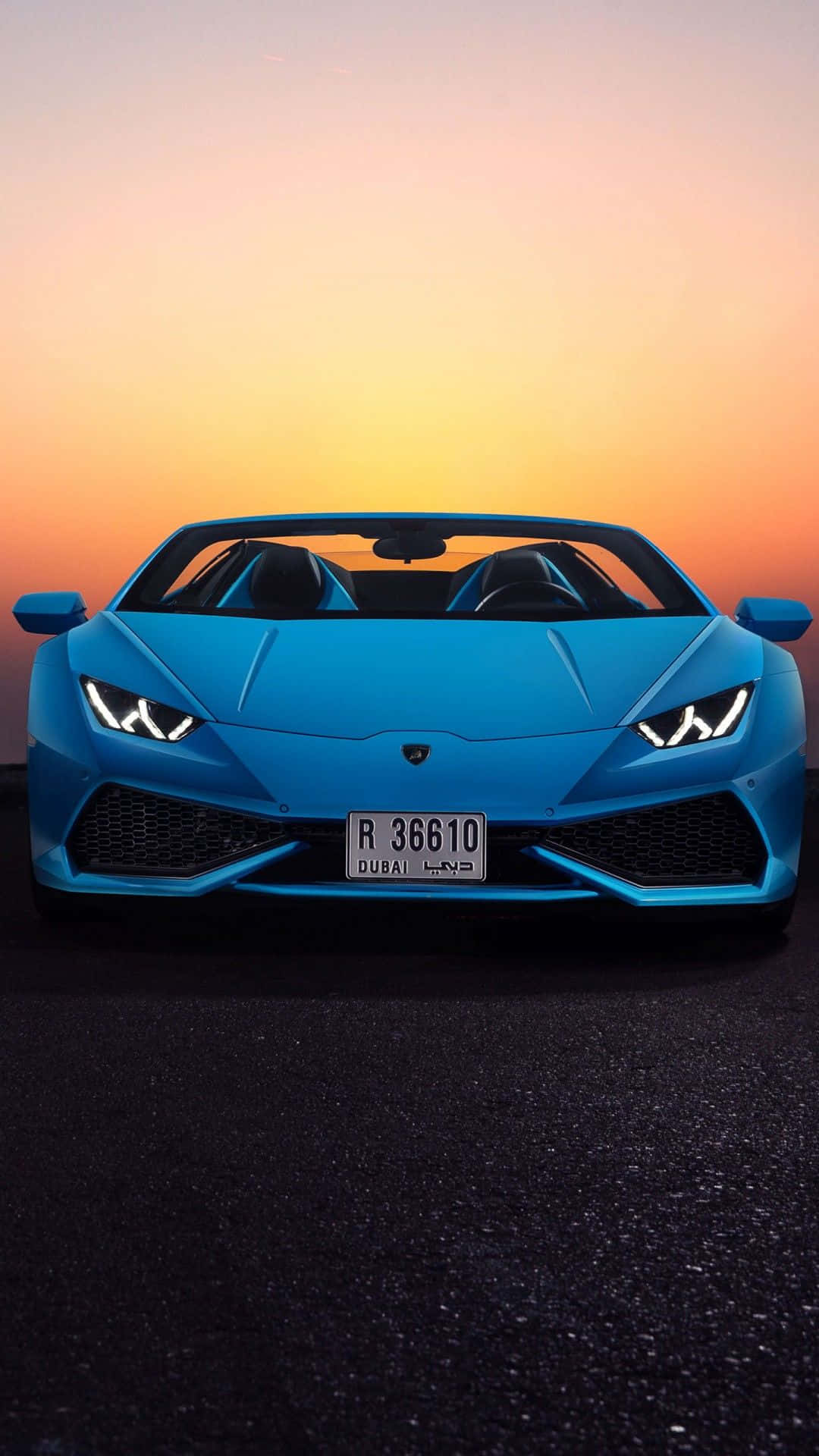 Get Ready To Cruise In Luxury With This Eye-catching Blue Lamborghini! Background