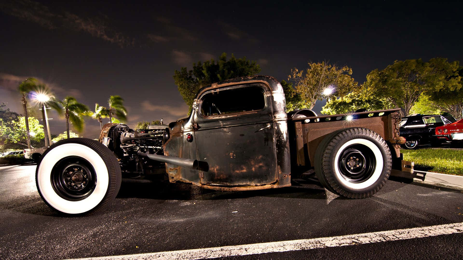 Get Ready To Cruise In This Hot Rod Background