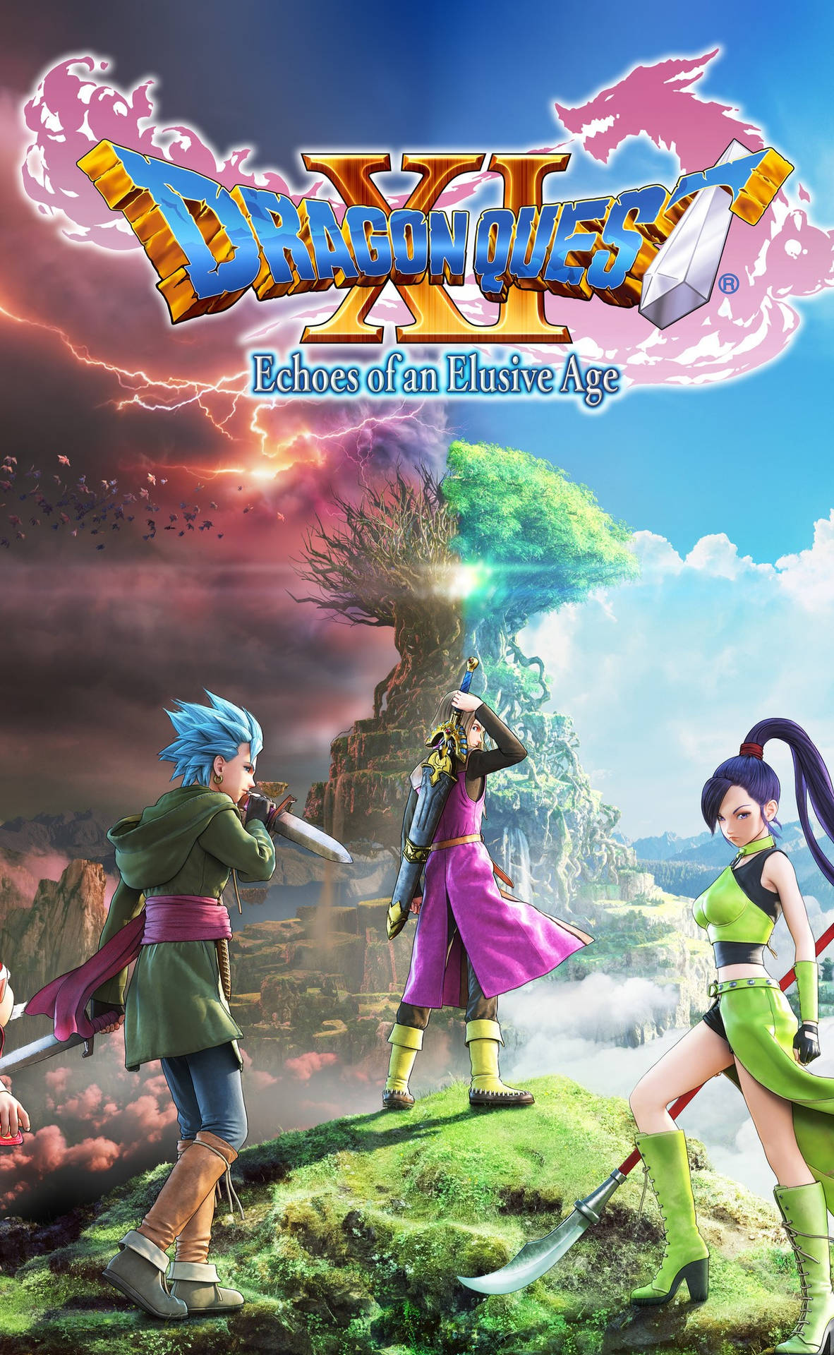 Get Ready To Embark On A Grand Rpg Adventure With Dragon Quest On Your Iphone Background