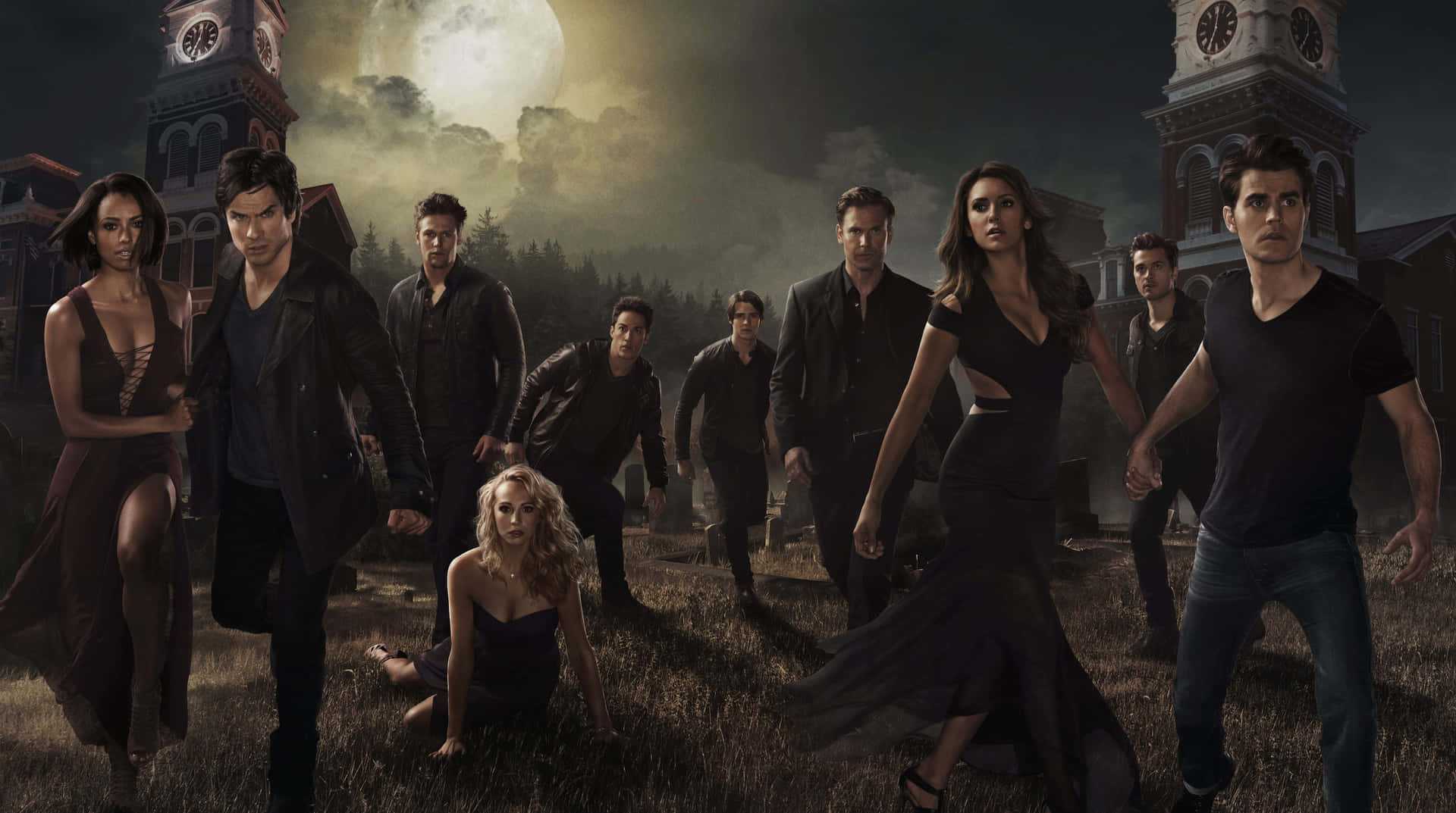 Get Ready To Enter The World Of The Vampire Diaries With This Ultra-modern Iphone Background