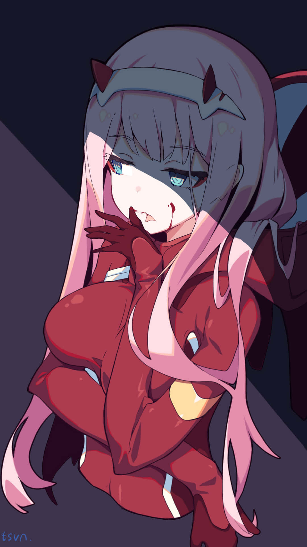 Get Ready To Experience A Futuristic Adventure With Darling In The Franxx Phone! Background