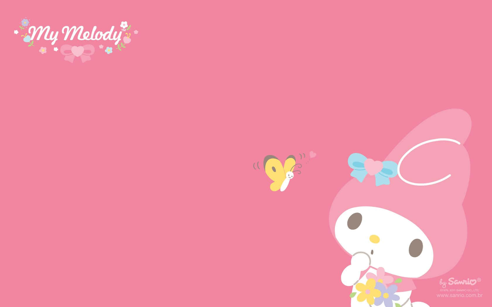 Get Ready To Explore The Digital World With My Melody Laptops! Background
