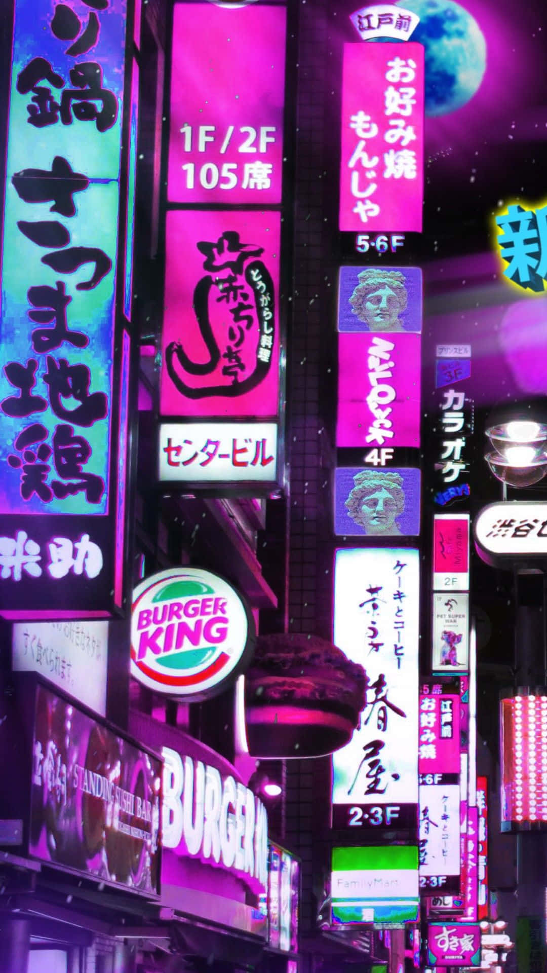 Get Ready To Explore The Hypnotic And Dreamy Atmosphere Of The Vaporwave Iphone Background