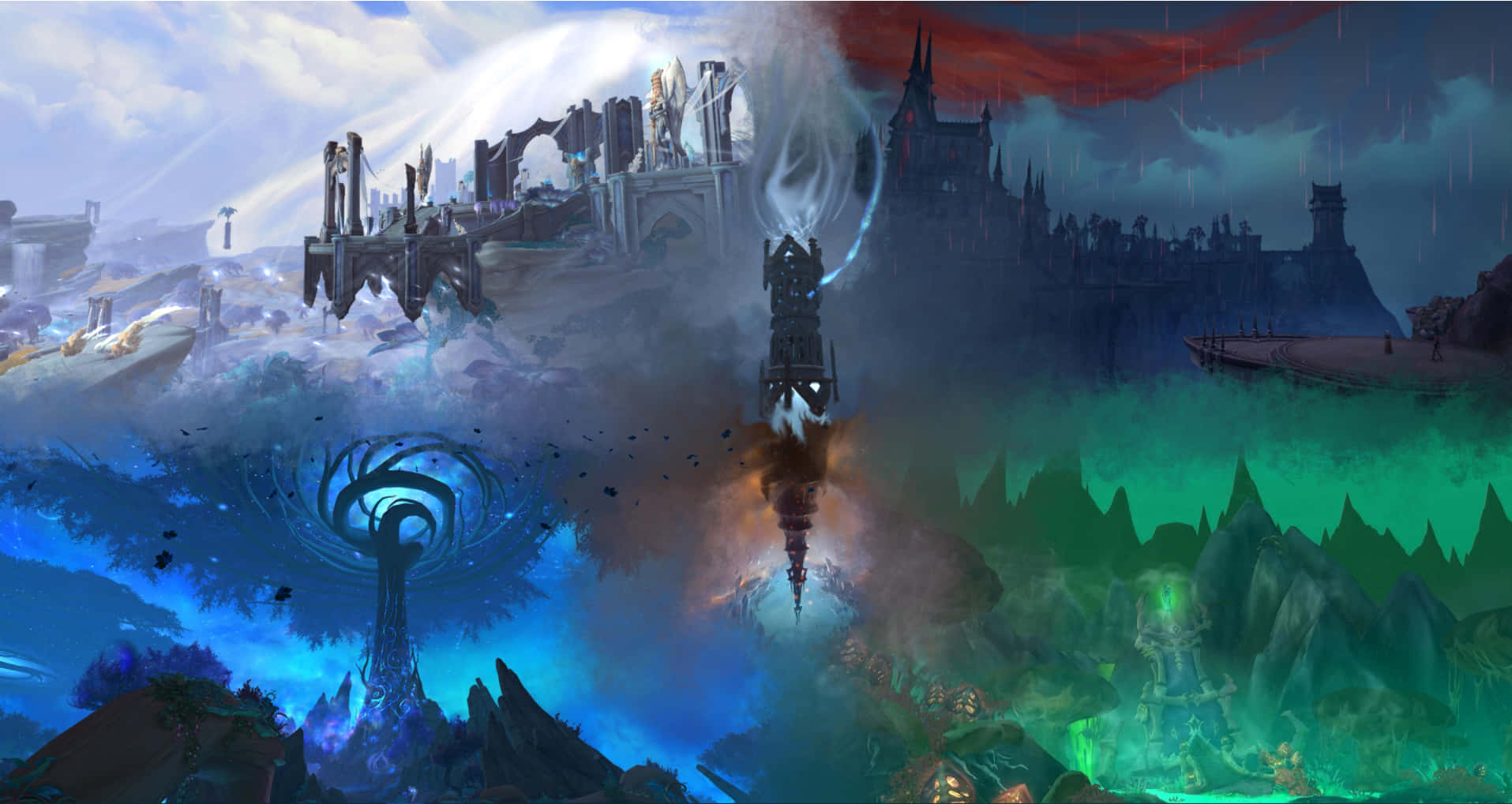 Get Ready To Explore The Shifting Horren In World Of Warcraft Shadowlands Background