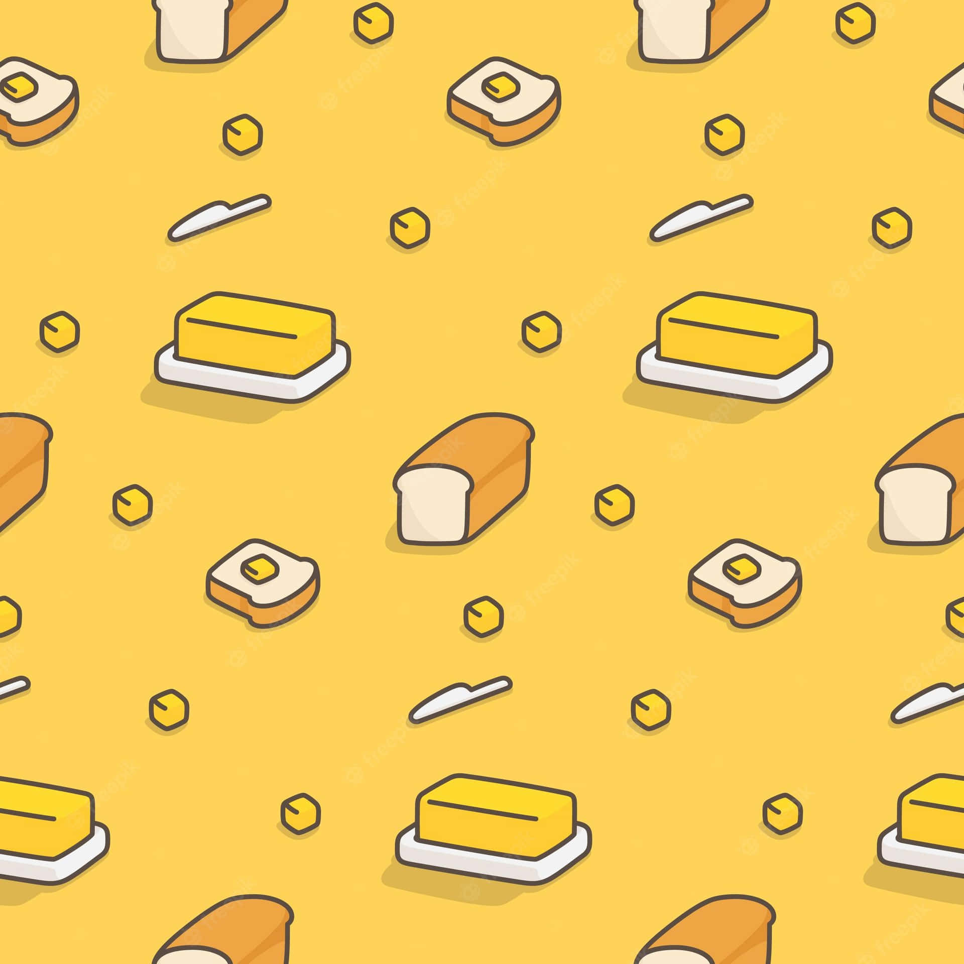 Get Ready To Feel Happy And Cheerful With Kawaii Yellow! Background