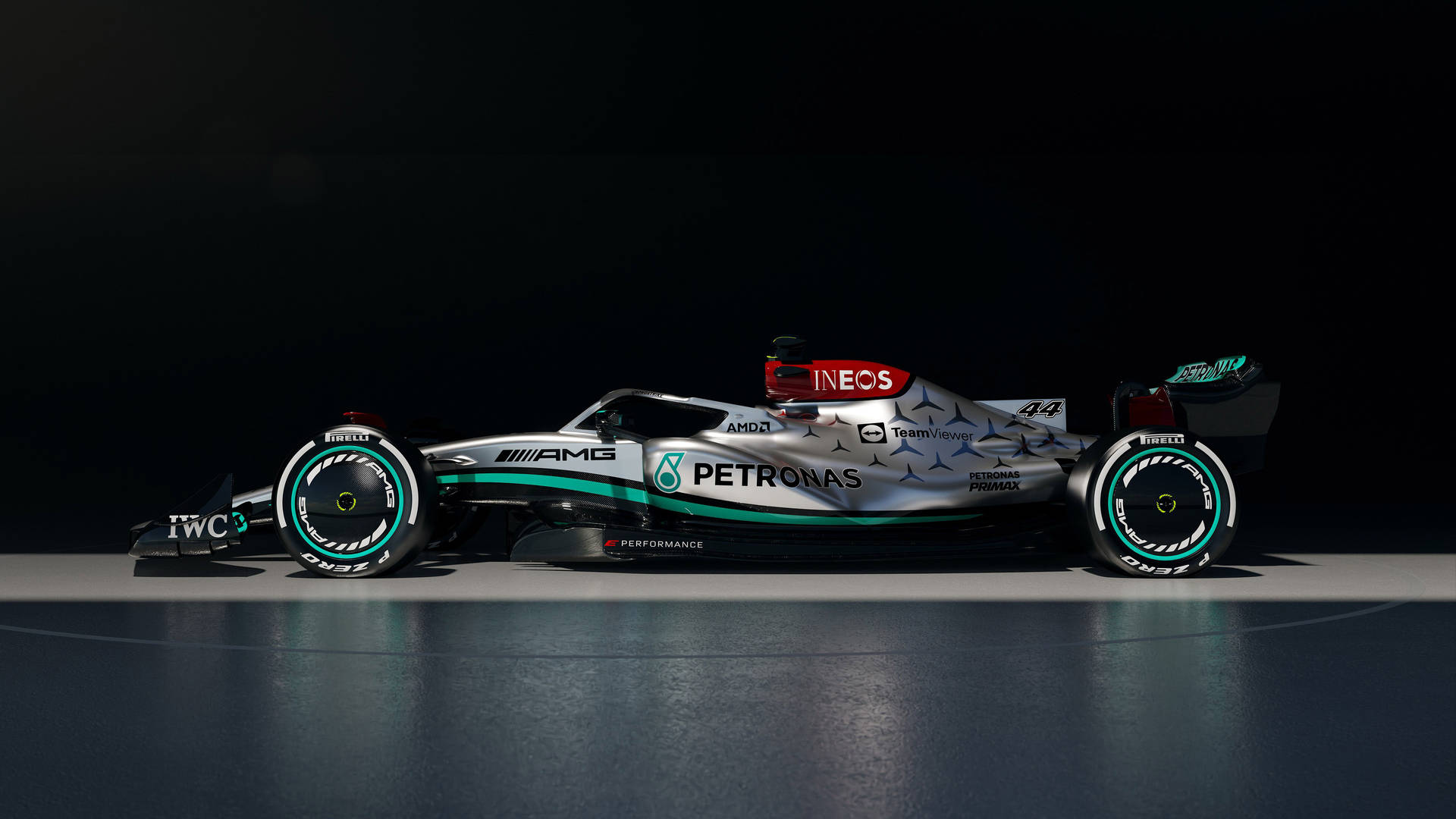 Get Ready To Feel The Thrill Of The Mercedes F1 Racing With This Iphone Background