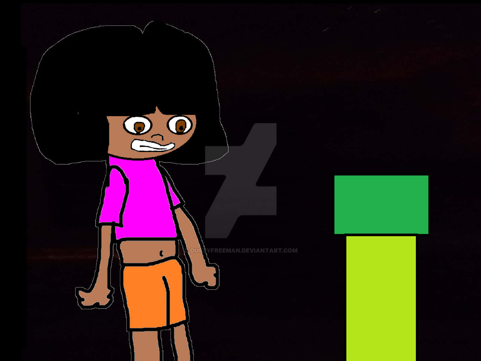 Get Ready To Go Exploring With Funny Dora! Background