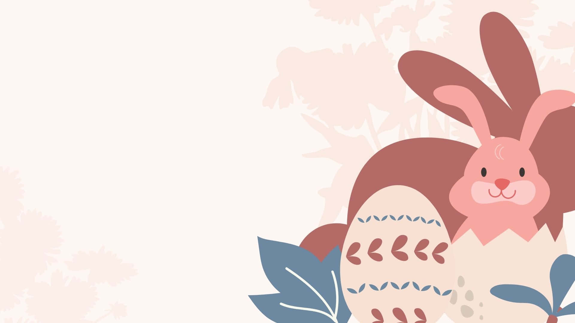 Get Ready To Hop With This Undeniably Cute Pink Bunny! Background