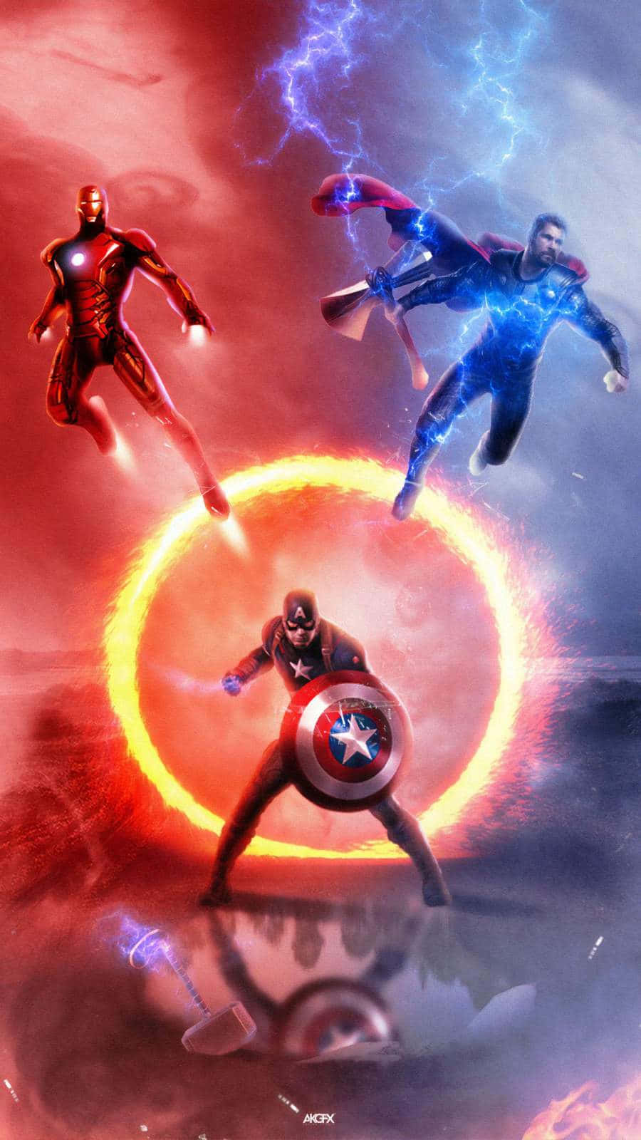 Get Ready To Join The Avengers With The Endgame Edition Iphone Background