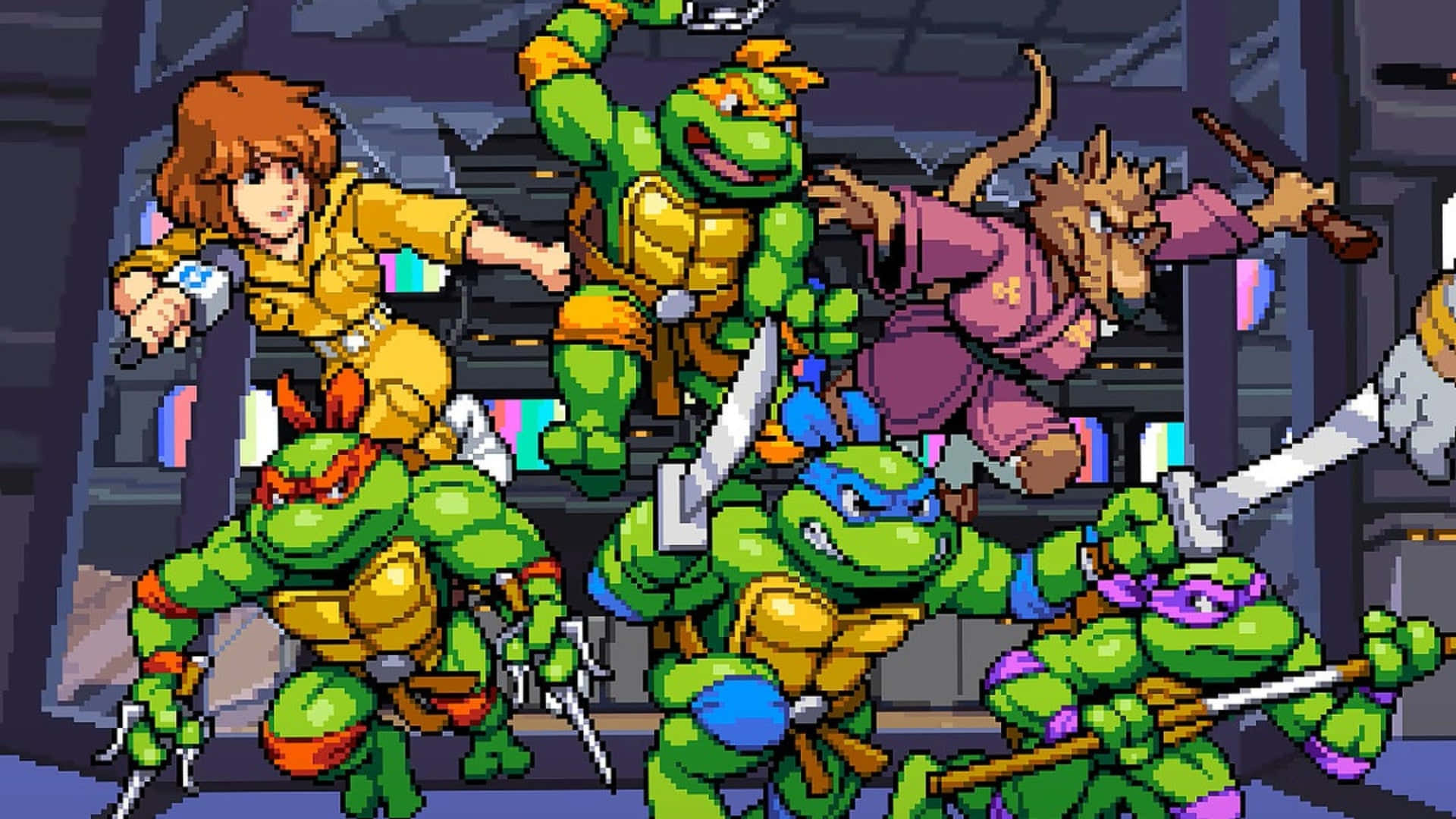 Get Ready To Party With The Turtles! Background