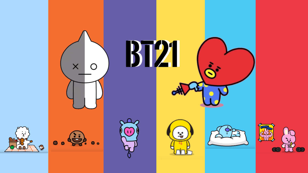 Get Ready To Rock Out With Bt21 4k! Background