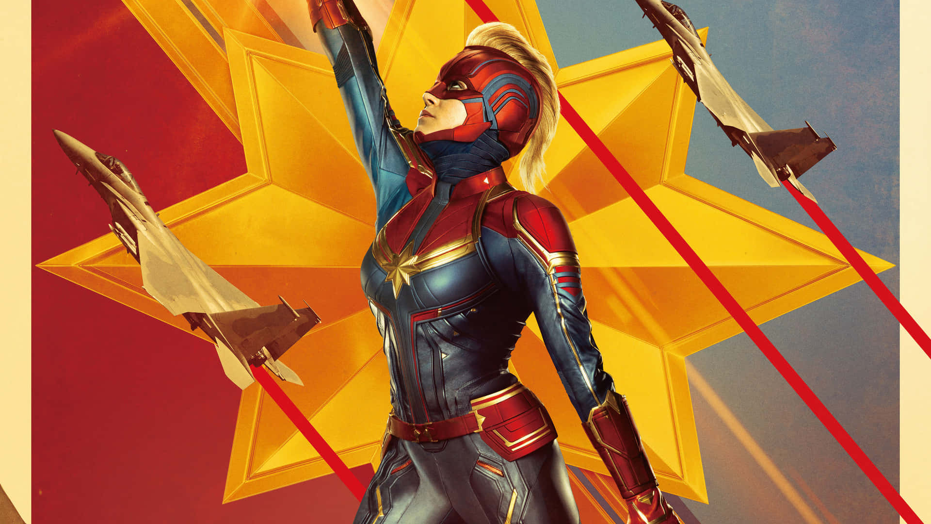 Get Ready To Save The World With The Captain Marvel Ipad Background