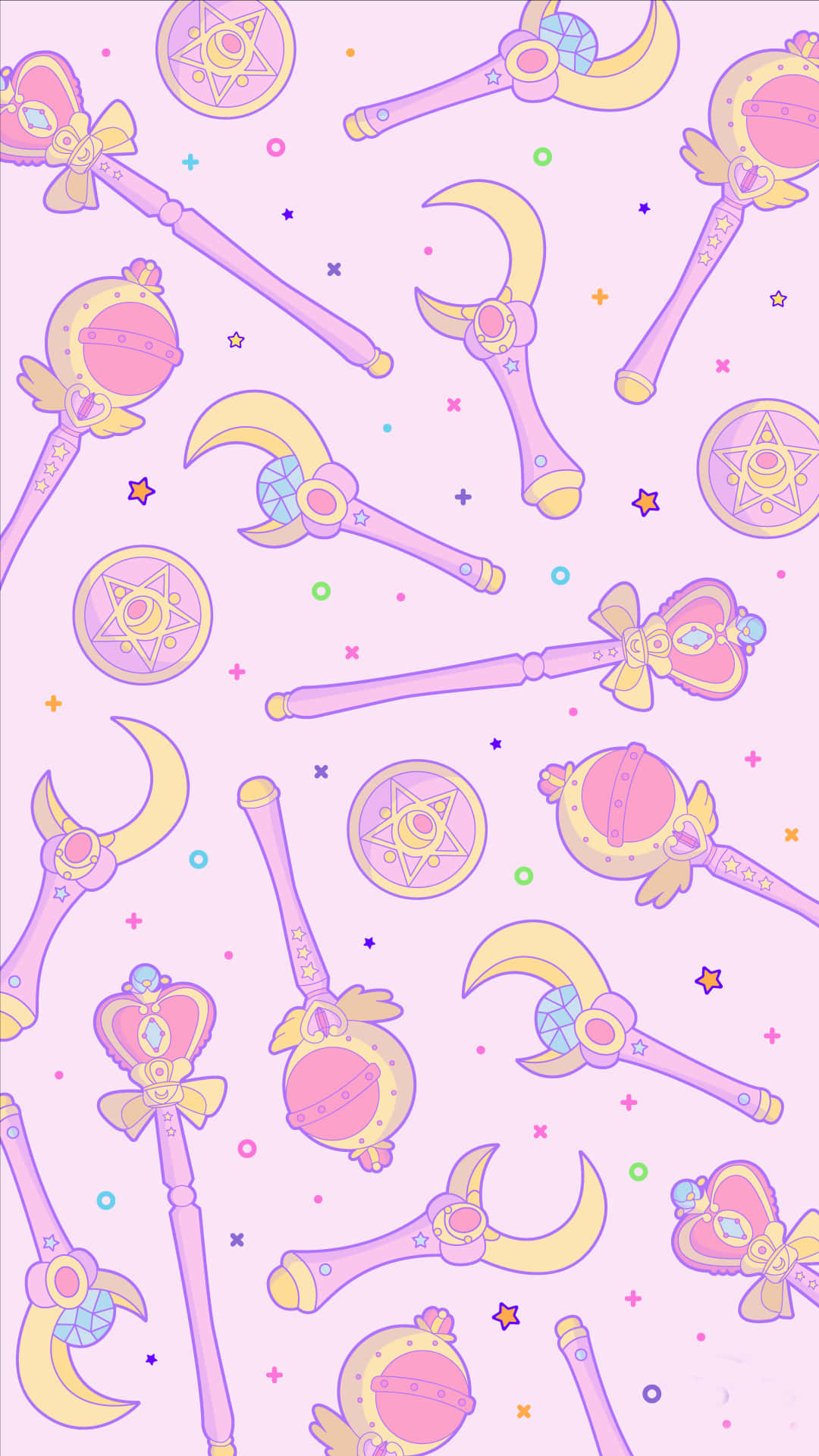Get Ready To Save The World With The Iconic Sailor Moon Pattern Background