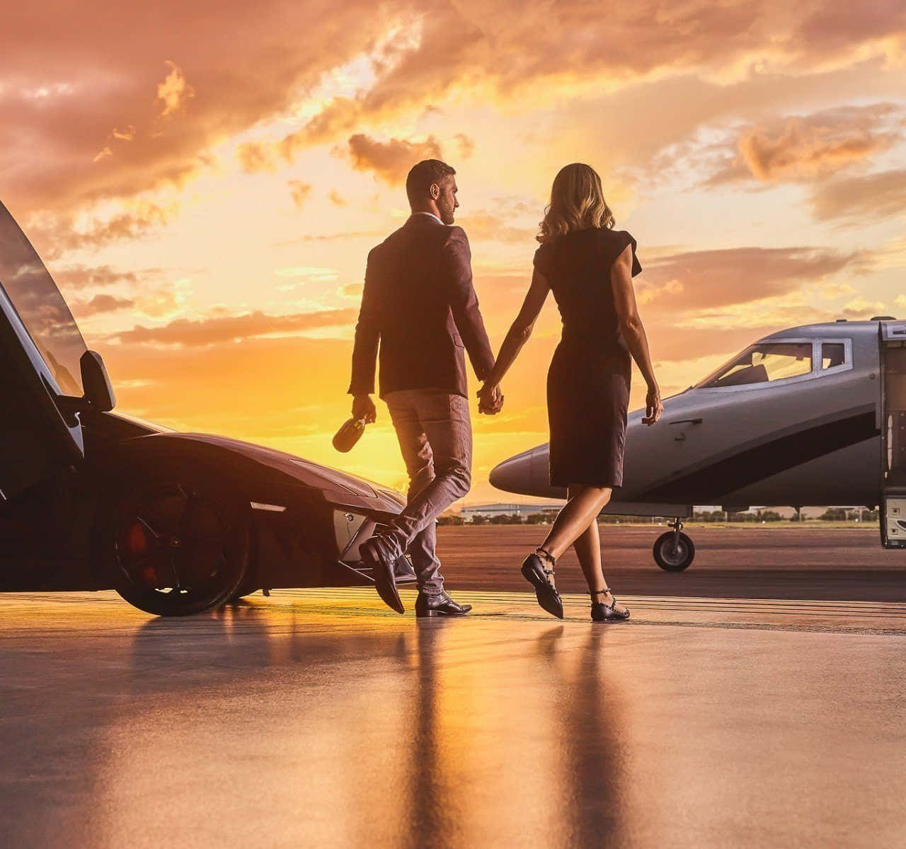 Get Ready To Take Off In A Luxury Flying Car! Background