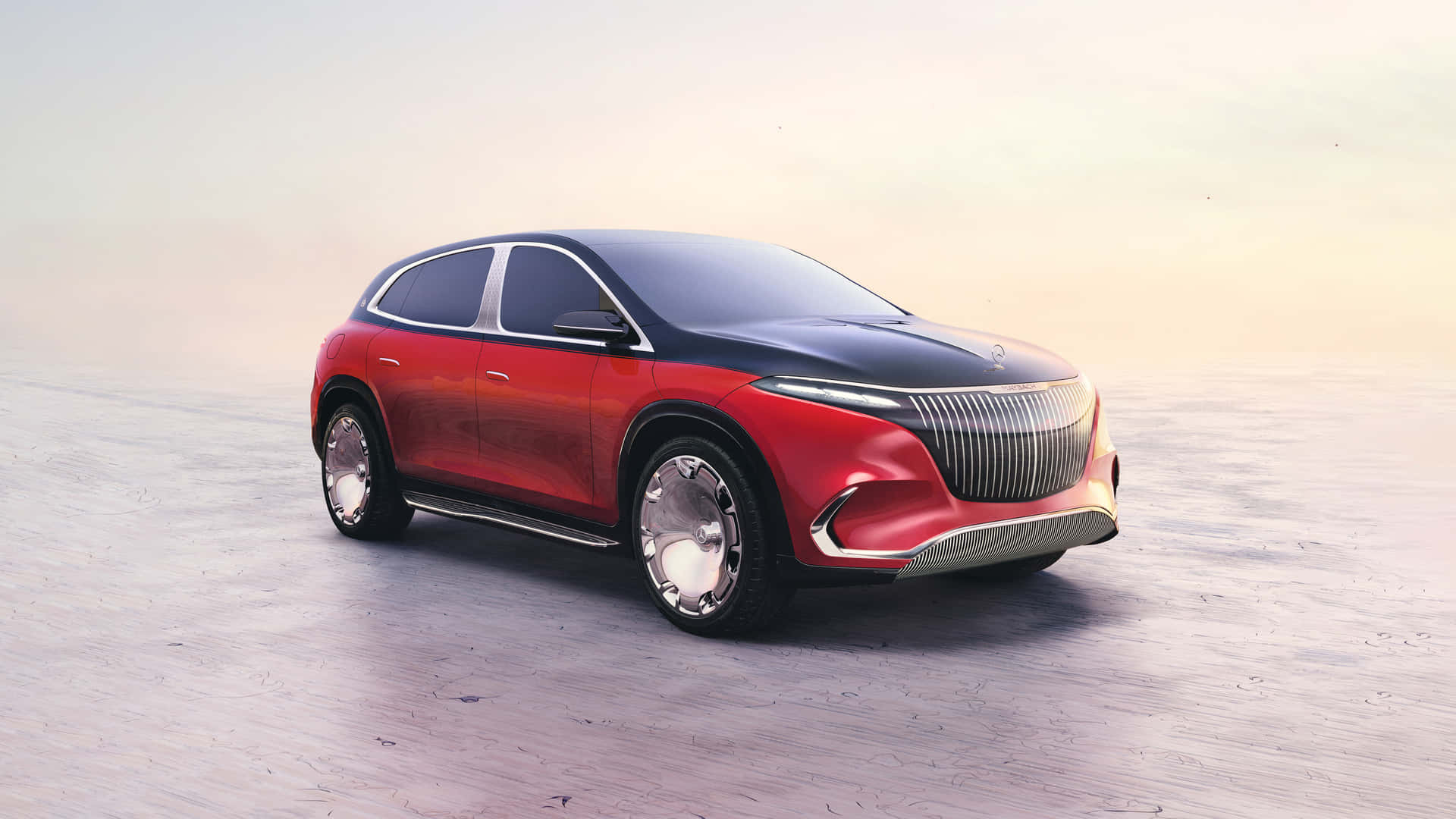 Get Ready To Take The Wheel In This Luxury Mercedes-benz Car. Background