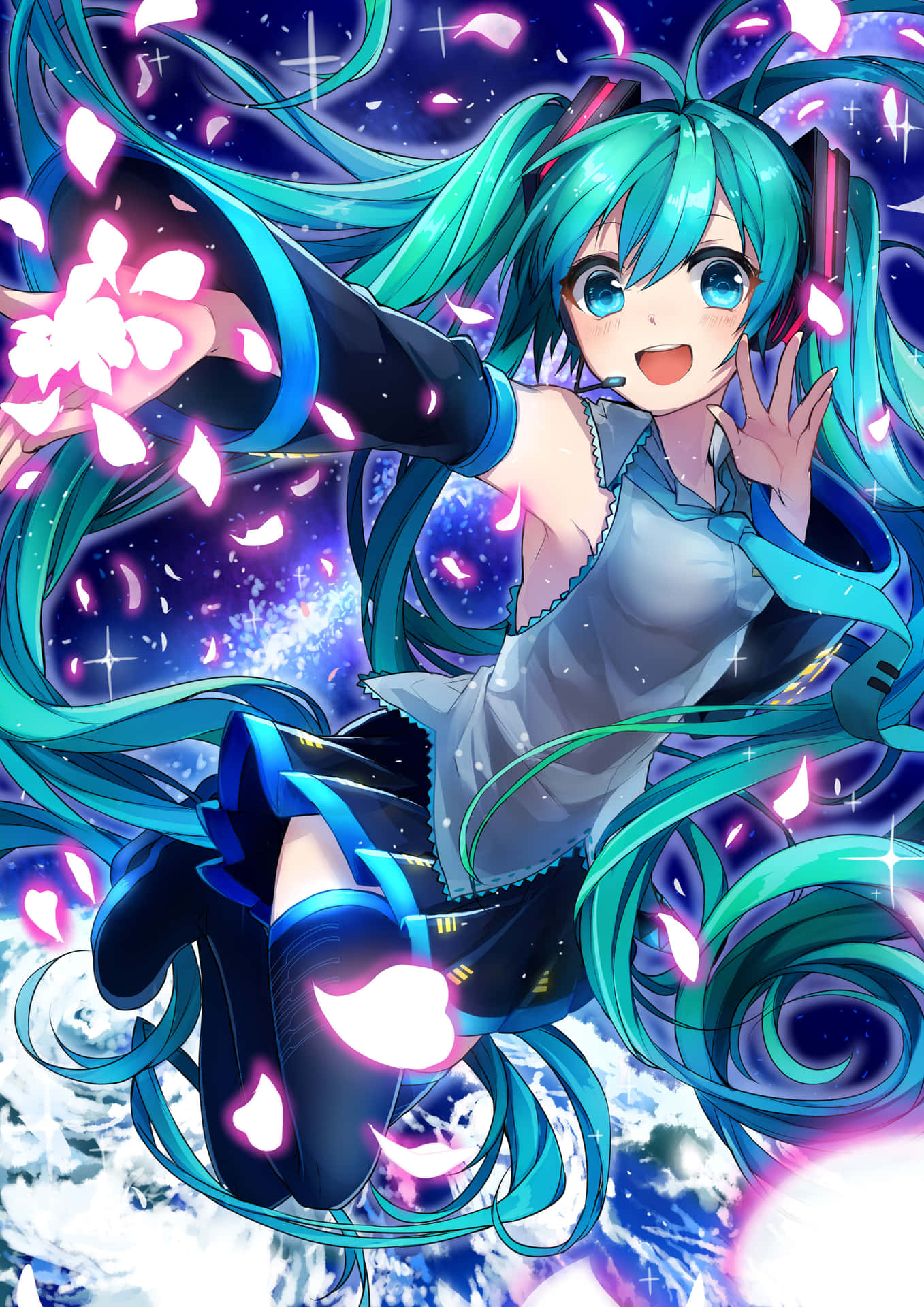 Get Ready To Take Your Anime Obsession Anywhere With Hatsune Miku's Very Own Phone Background