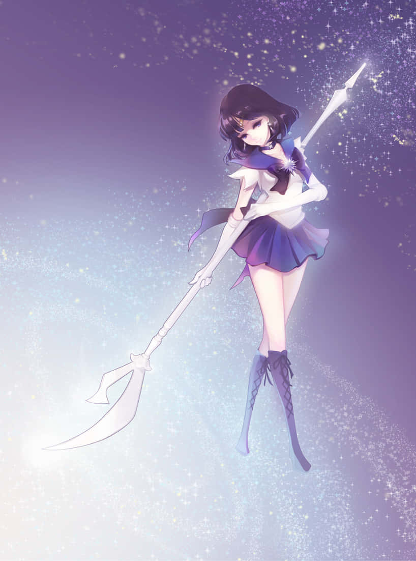 Get Ready To Unleash Your Power With Sailor Saturn Background