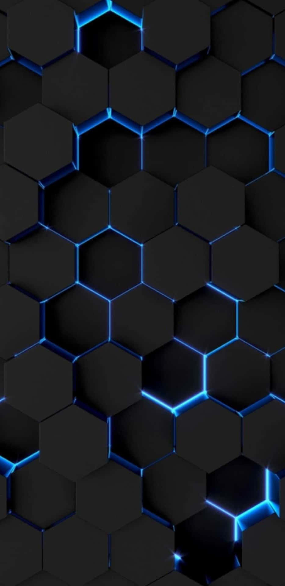 Get Ready To Upgrade With A Black And Blue Iphone Background