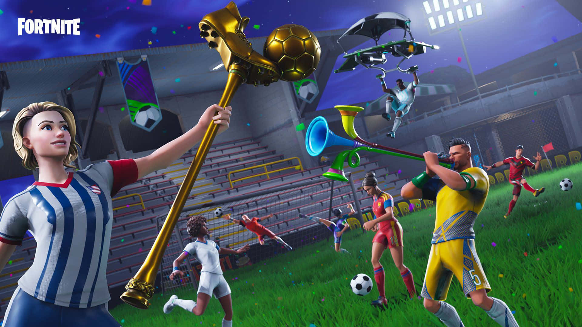 Get Ready To Win The Battle With Fortnite On Xbox Background