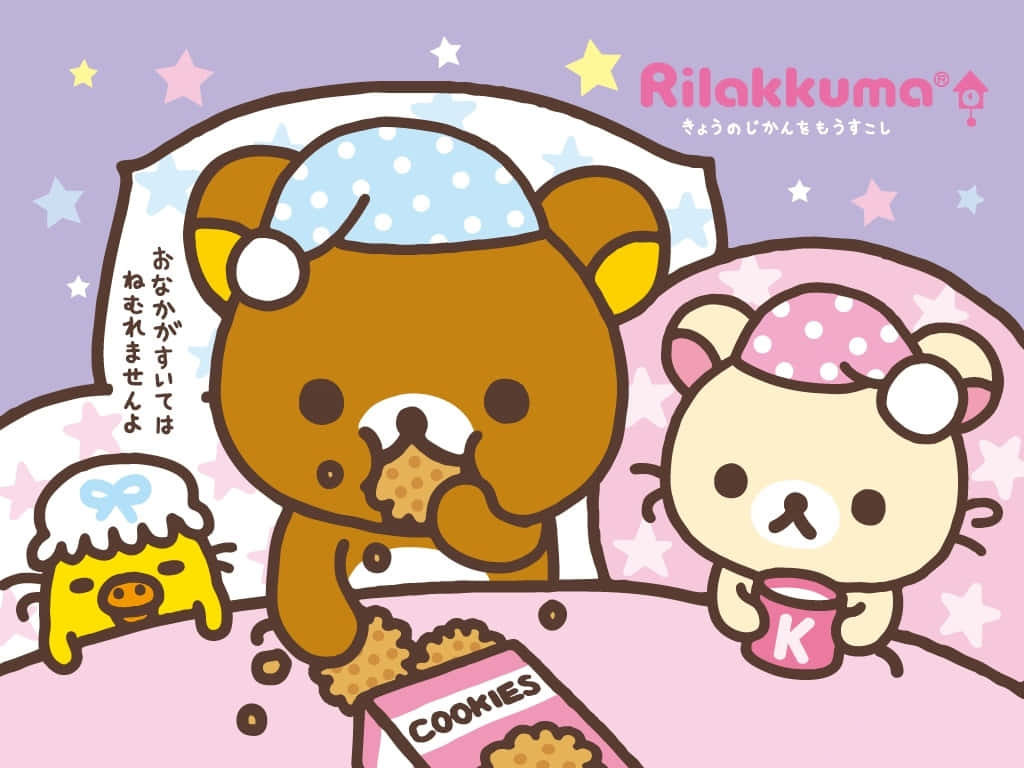 Get Ready To Work With Rilakkuma Laptop! Background