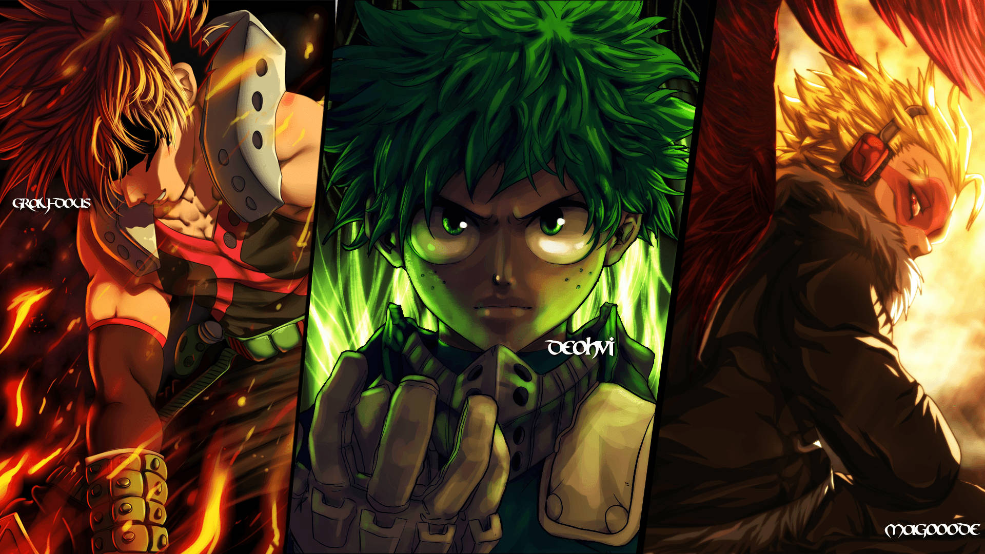 Get Ready With Hawks In My Hero Academia Background