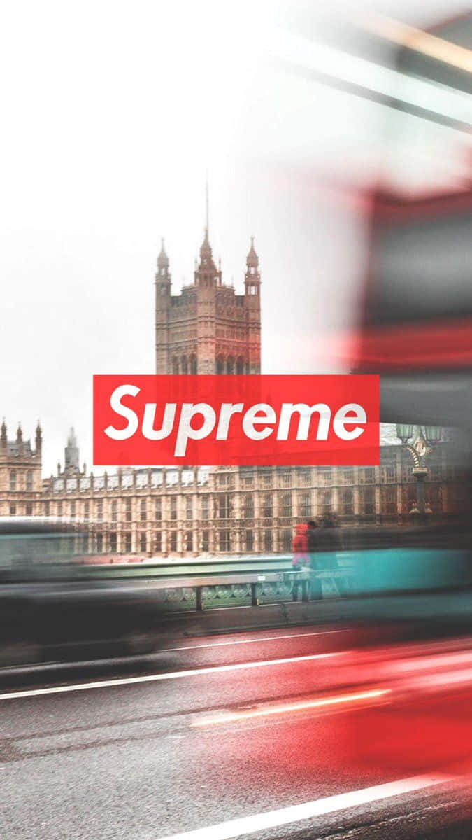 Get Sleek Style With The Ultimate Supreme Iphone Background