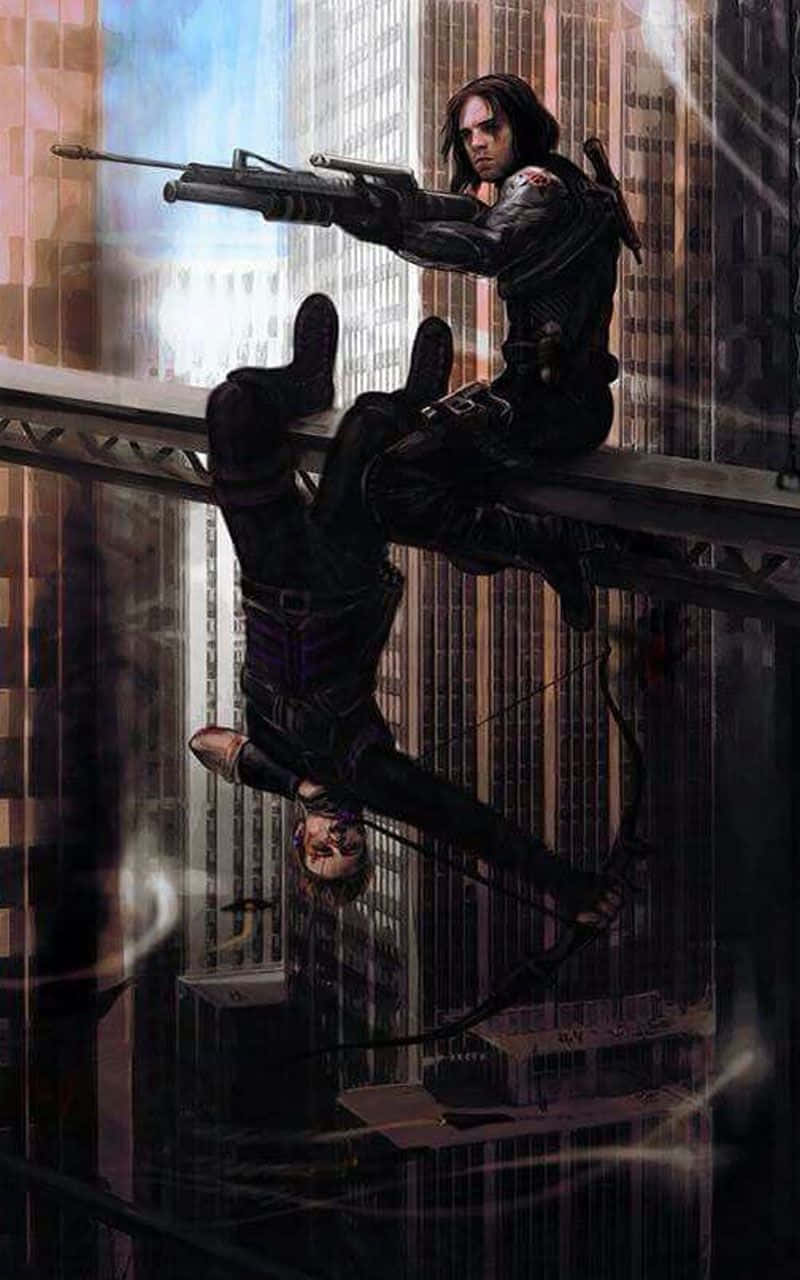 Get The All New Bucky Barnes Iphone Now! Background