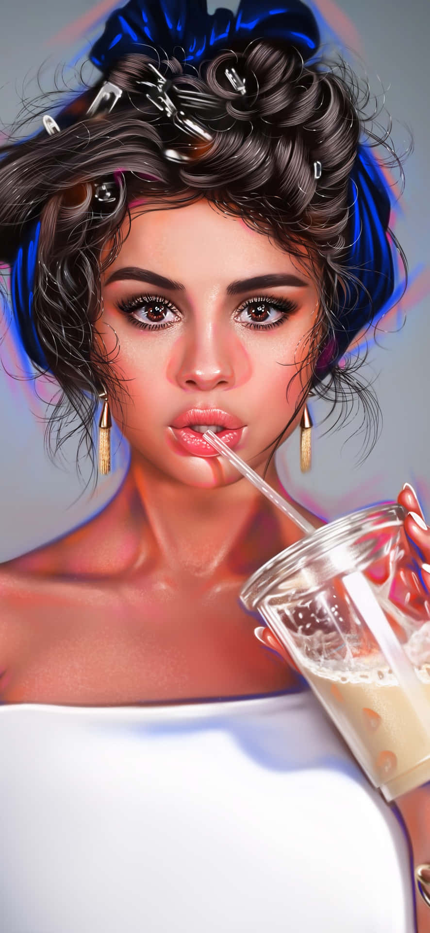 Get The Best Of Selena Gomez On Your Own Iphone Background