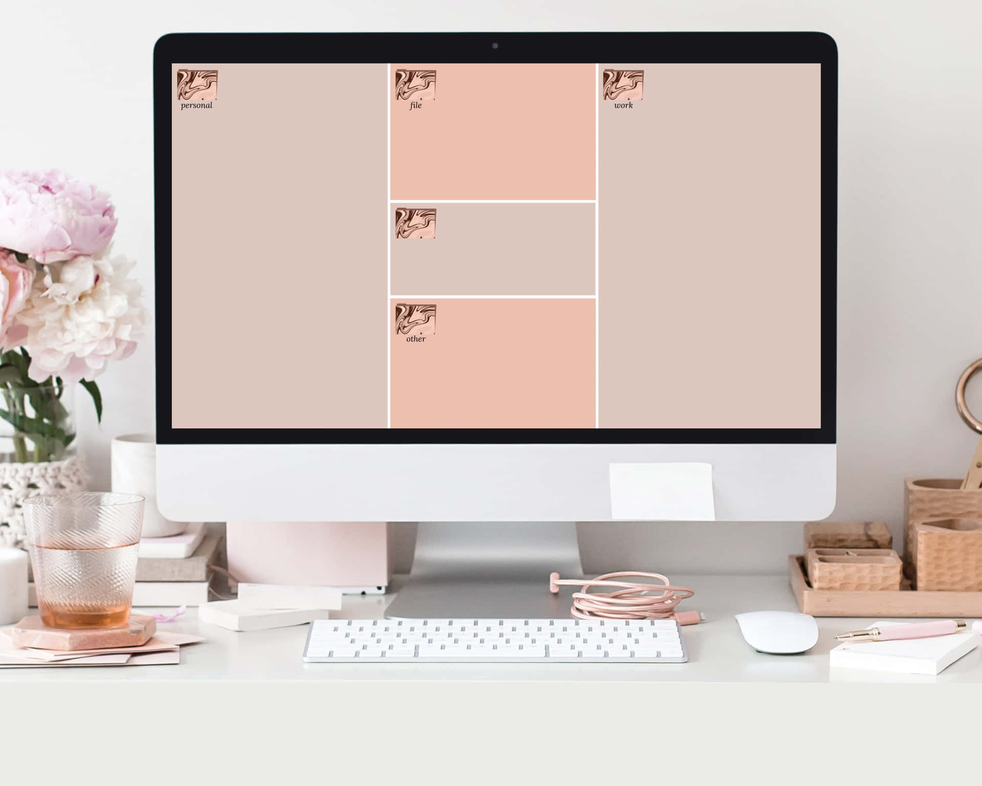 Get The Classy Look: Rose Gold Desktop Background Background