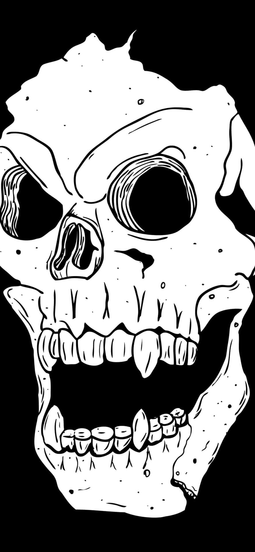 Get The Conversation Going With Skull Phone Background