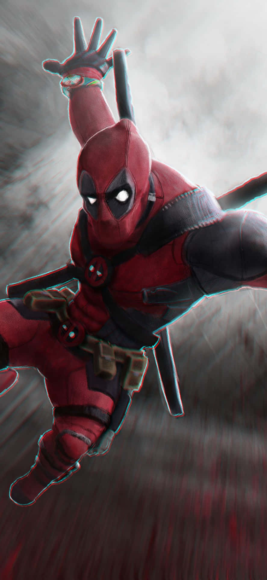 Get The Deadpool Look On Your Iphone Now Background