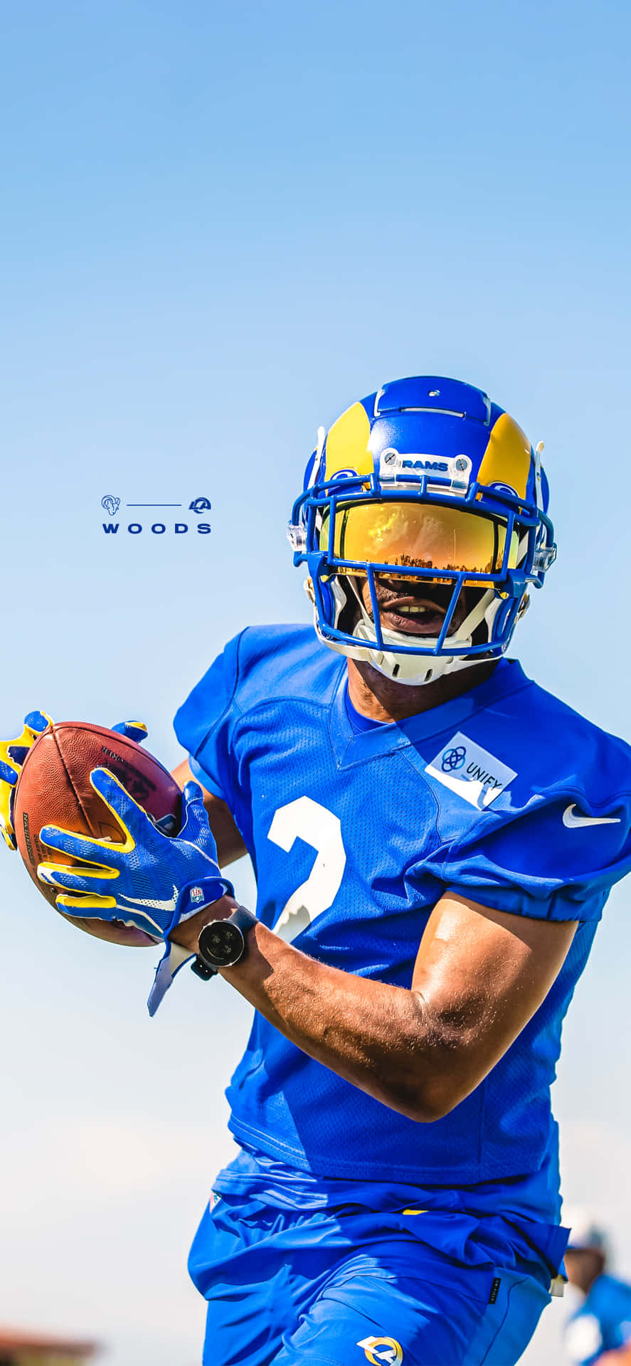 Get The Latest Iphone From Los Angeles Rams Background
