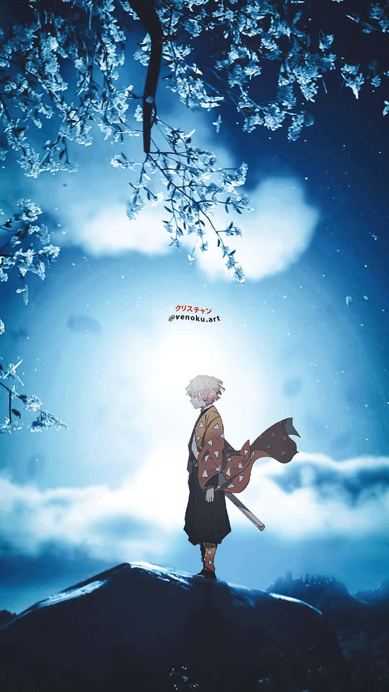 Get The Latest Zenitsu Phone To Stay Connected With The World. Background