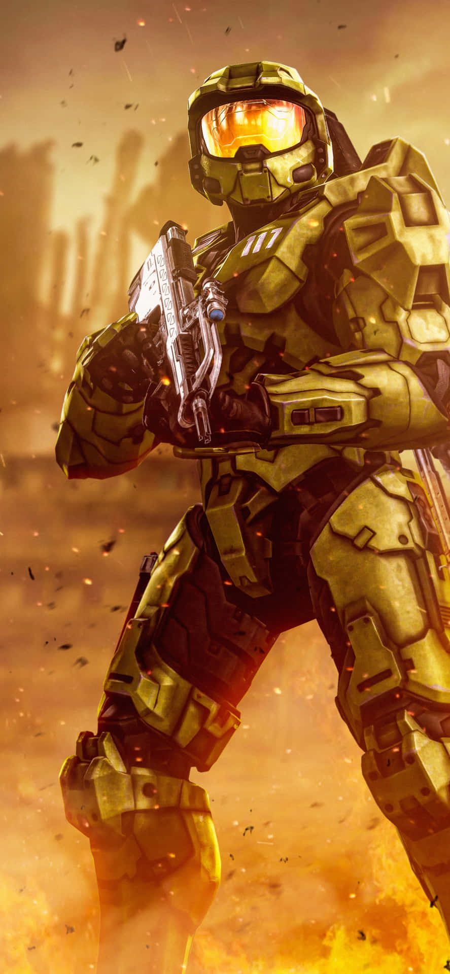 Get The Master Chief Phone Now And Reclaim Your Destiny Background