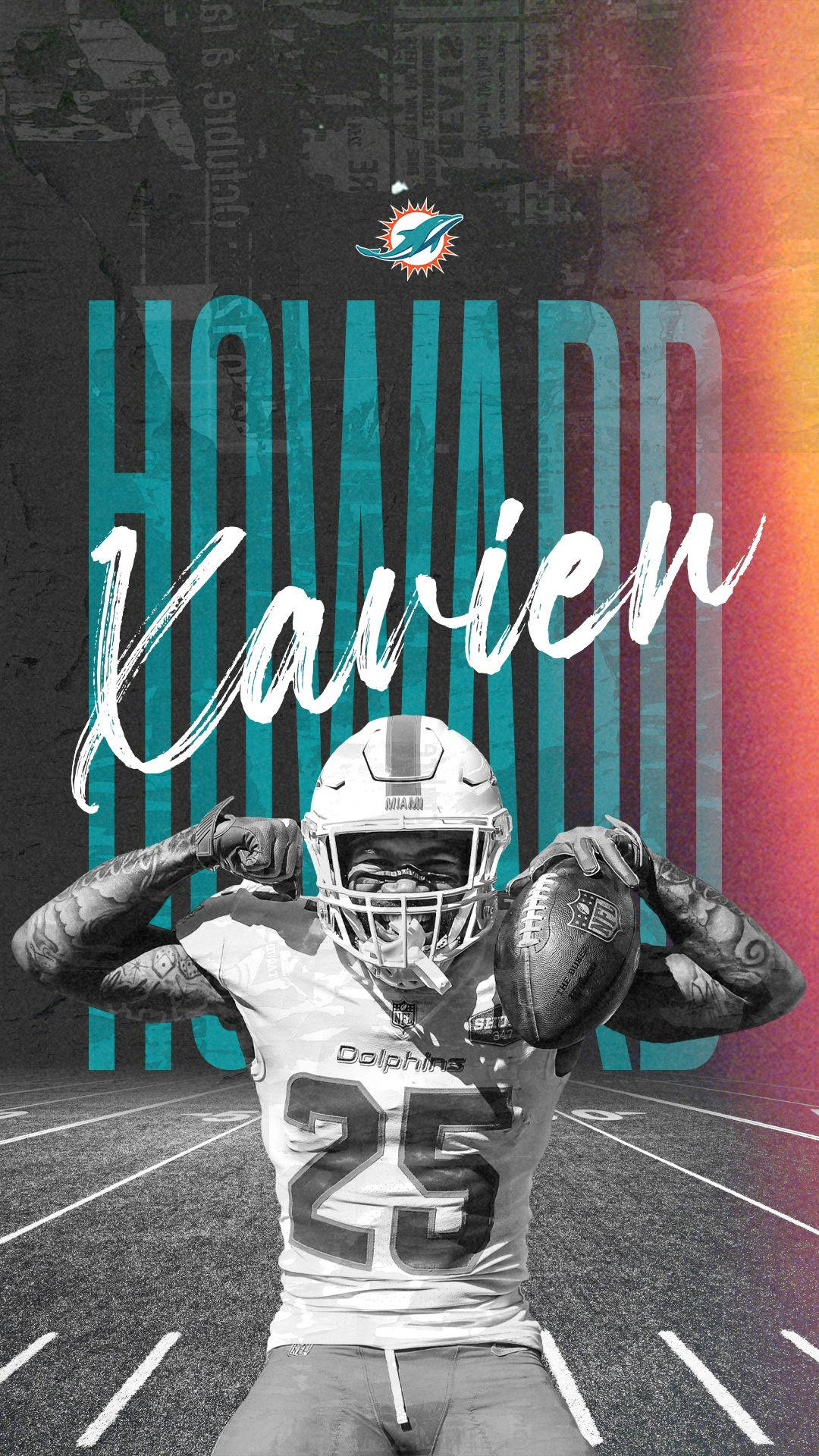 Get The Miami Dolphins On Your Iphone Background