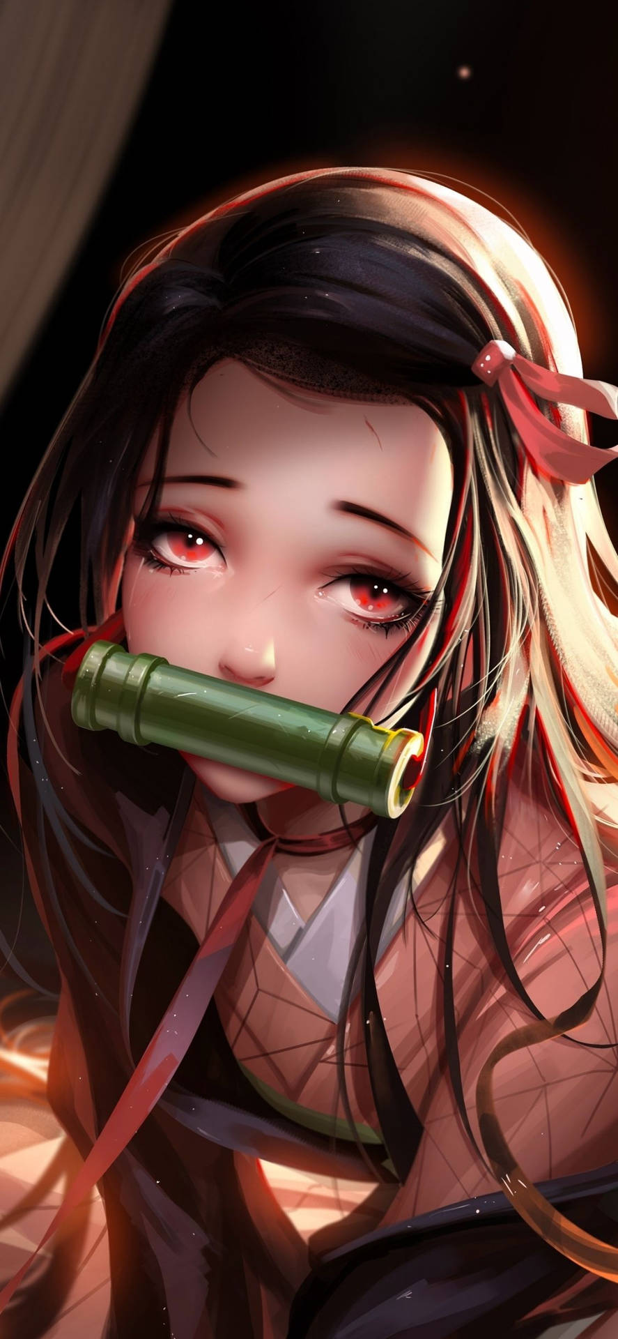 Get The Nezuko Iphone For A Phone That Looks As Cool As She Does! Background