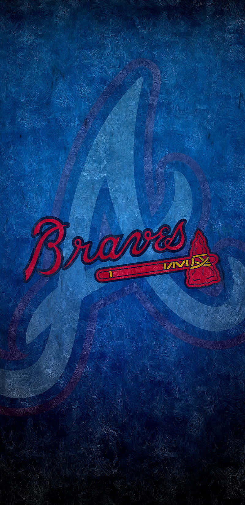 Get The Official Atlanta Braves Fan Experience On Your Iphone Background