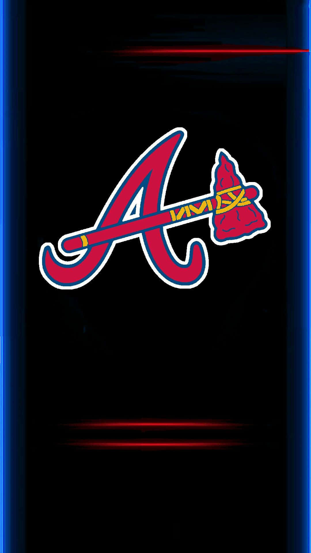 Get The Official Atlanta Braves Logo Wallpaper For Your Iphone Background