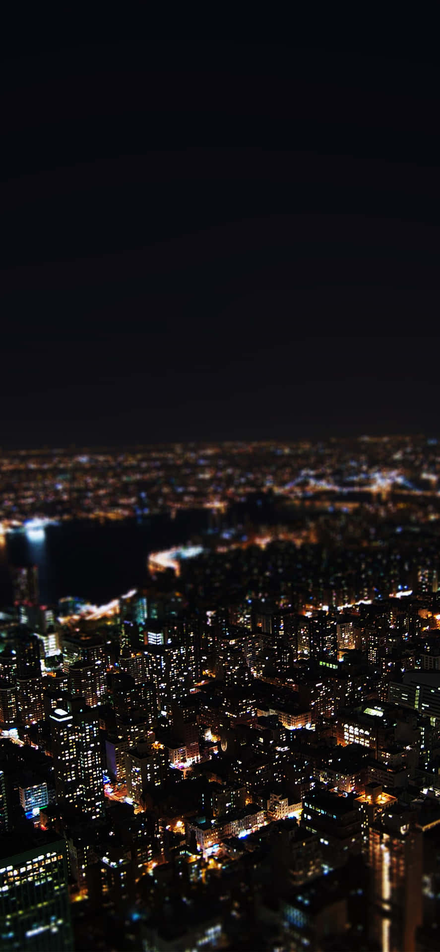 Get The Perfect Nocturnal View Of New York City Background