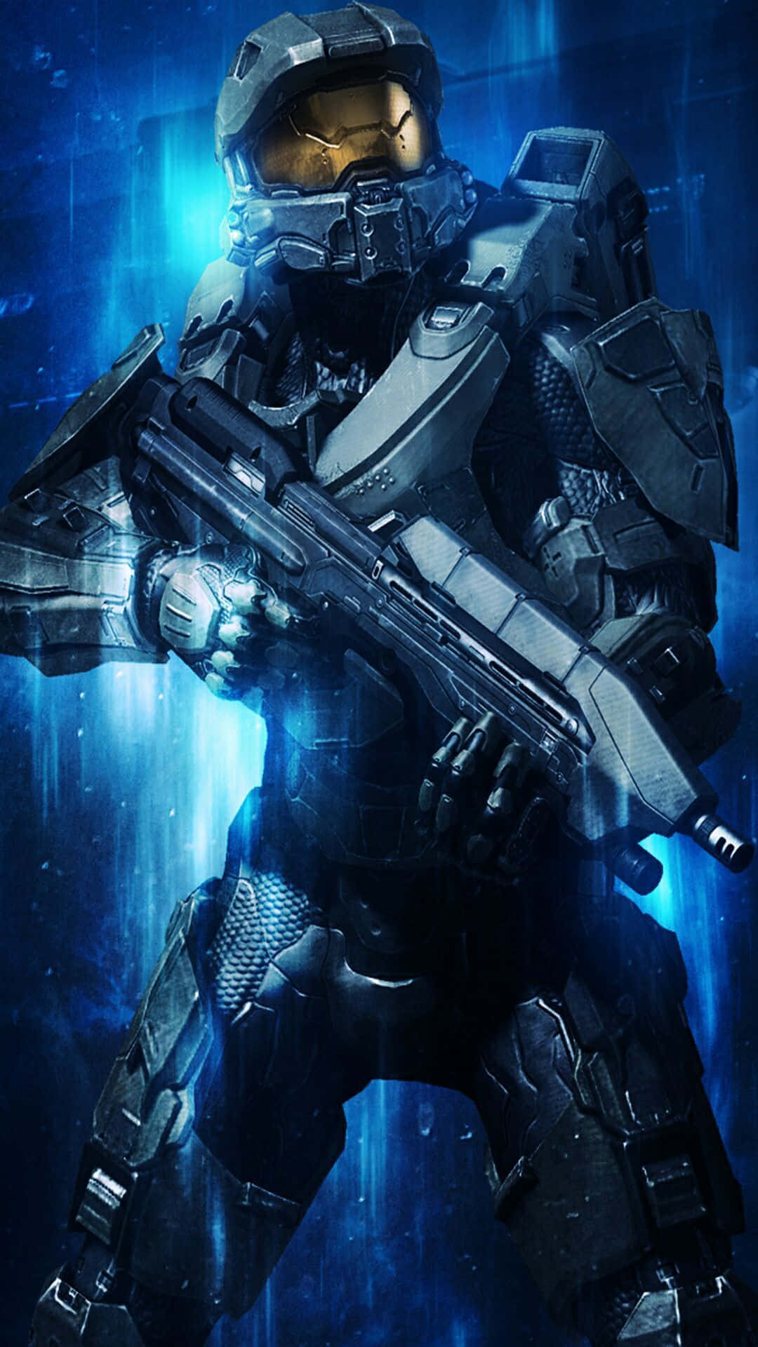 Get The Power Of Master Chief Anywhere With The Master Chief Phone Background