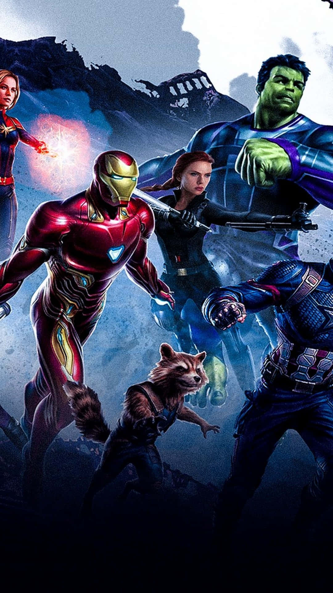 Get The Ultimate Superhero Experience Even On The Small Screen With The Avengers Endgame Iphone Background